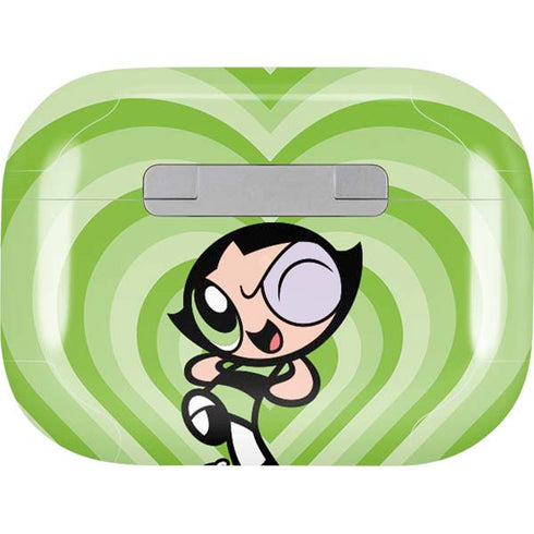 Cartoon Network Powerpuff Girls Buttercup Green Hearts Apple AirPods Pro Skin